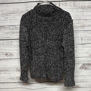 Ralph Lauren Plaid Label Vintage Marled Sweater Medium Wool Blend